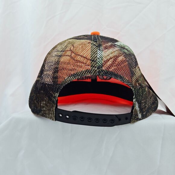 RealTree Camo Bright Orange United Rentals Trucker Hat Cap - Picture 7 of 11